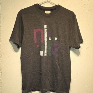 Nike Dark Heather Distressed Graphic Men's Tee (Medium)